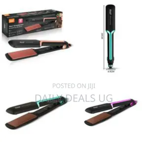 Raf 5 Adjustable Temp Extra-Wide PTC Flat Iron Glazed No Damage Hair