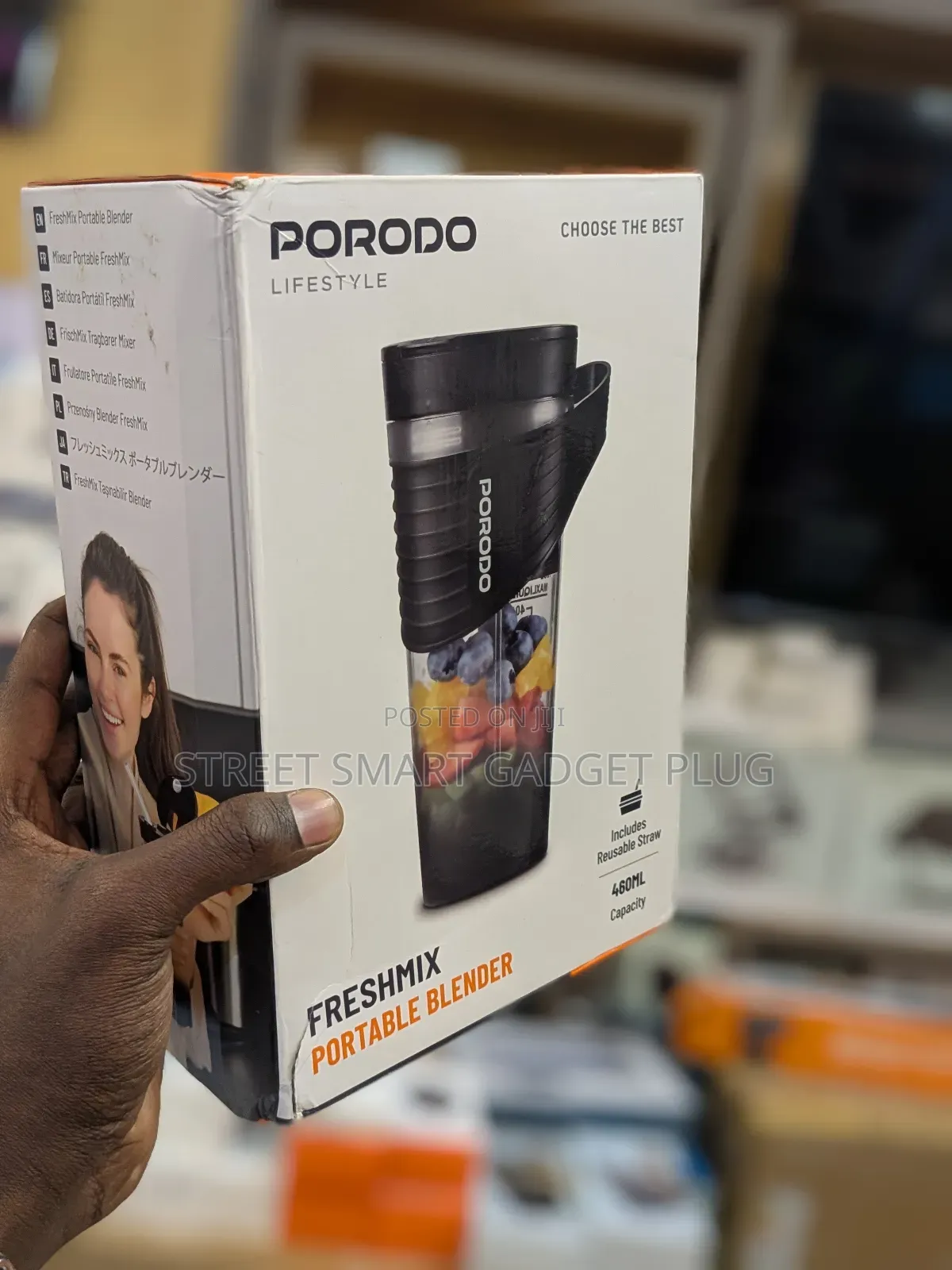 Porodo Fresh Mix Portable Blender 460ml Capacity