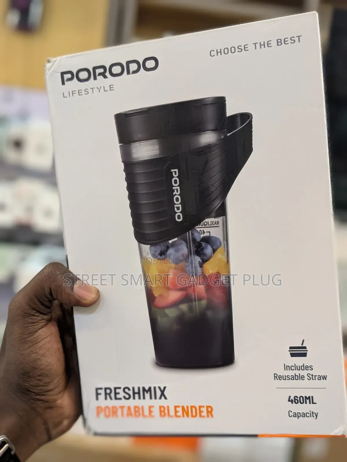 Porodo Fresh Mix Portable Blender 460ml Capacity