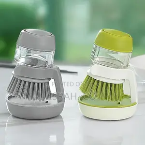 Washing Exfoliating Plate Brush Soap Dispensing Dish Brush