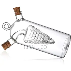 Grape Motif Oil and Vinegar Cruet Dispenser Bottle,