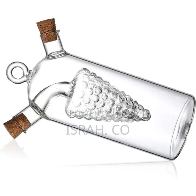 Grape Motif Oil and Vinegar Cruet Dispenser Bottle,