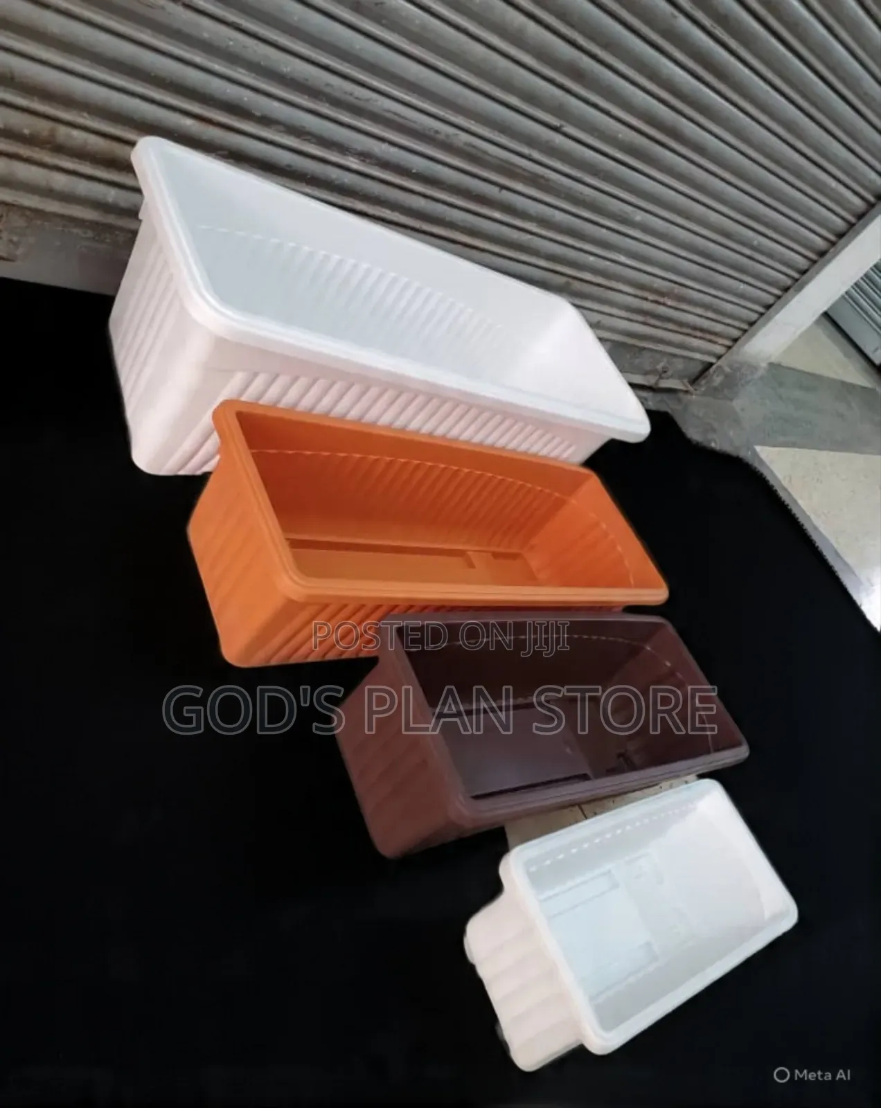 Gentle Plastic Flower Pots Rectangular Plastic Flower Pots
