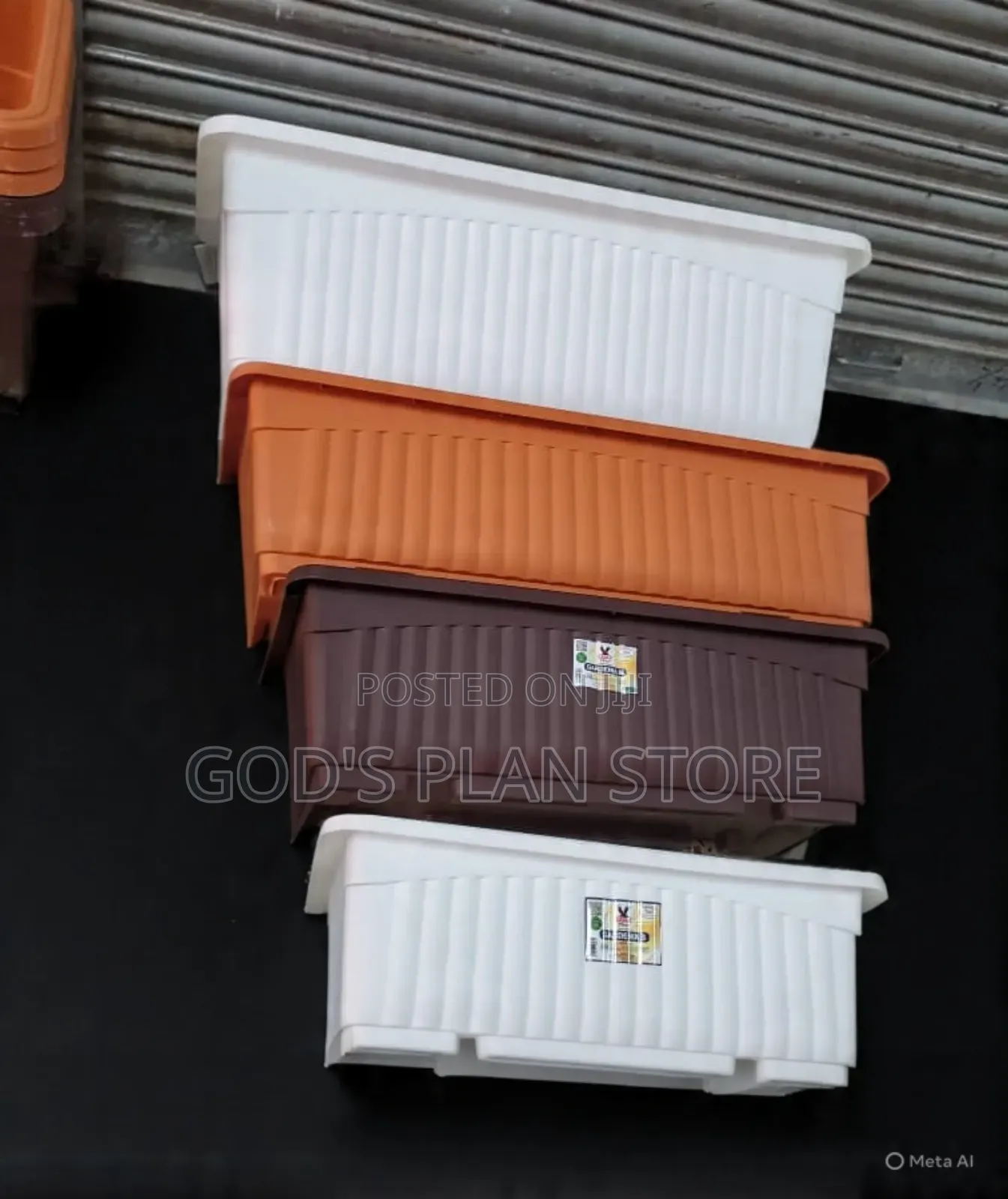 All Size Imported Plastic Rectangular Flower Pots for Flowers