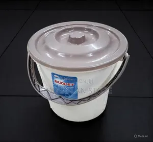 Cream Plastic Washing Bucket Cream Washing Bucket