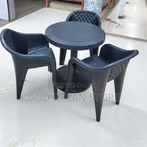1 Stand Plastic Table and Chairs Set (3chairs)