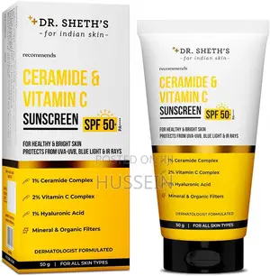 Dr. Sheth's Sunscreen SPF 50 Cream With Ceramide Vitamin C