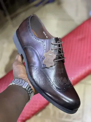 Men’S Dark Tan Franco Banetti Oxford Gentle Shoes