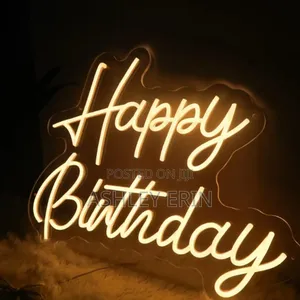 Happy Birthday Acrylic Led Party Neon Sign