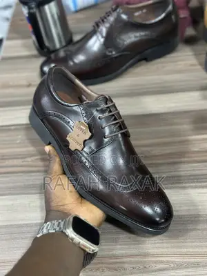 Original Coffee Brown Franco Banetti Oxford Leather Shoes