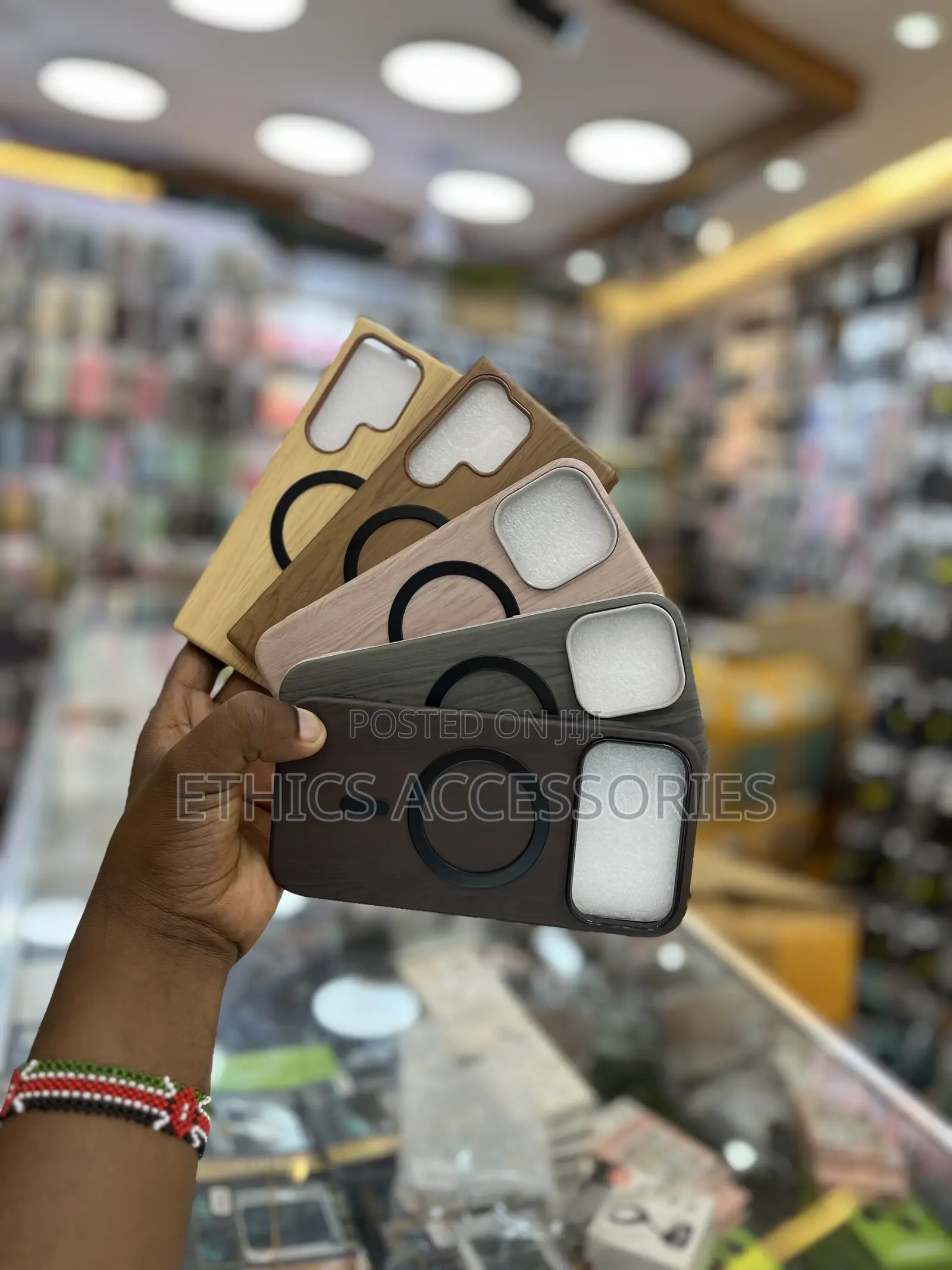 Wood Grain-Textured Phone Cases