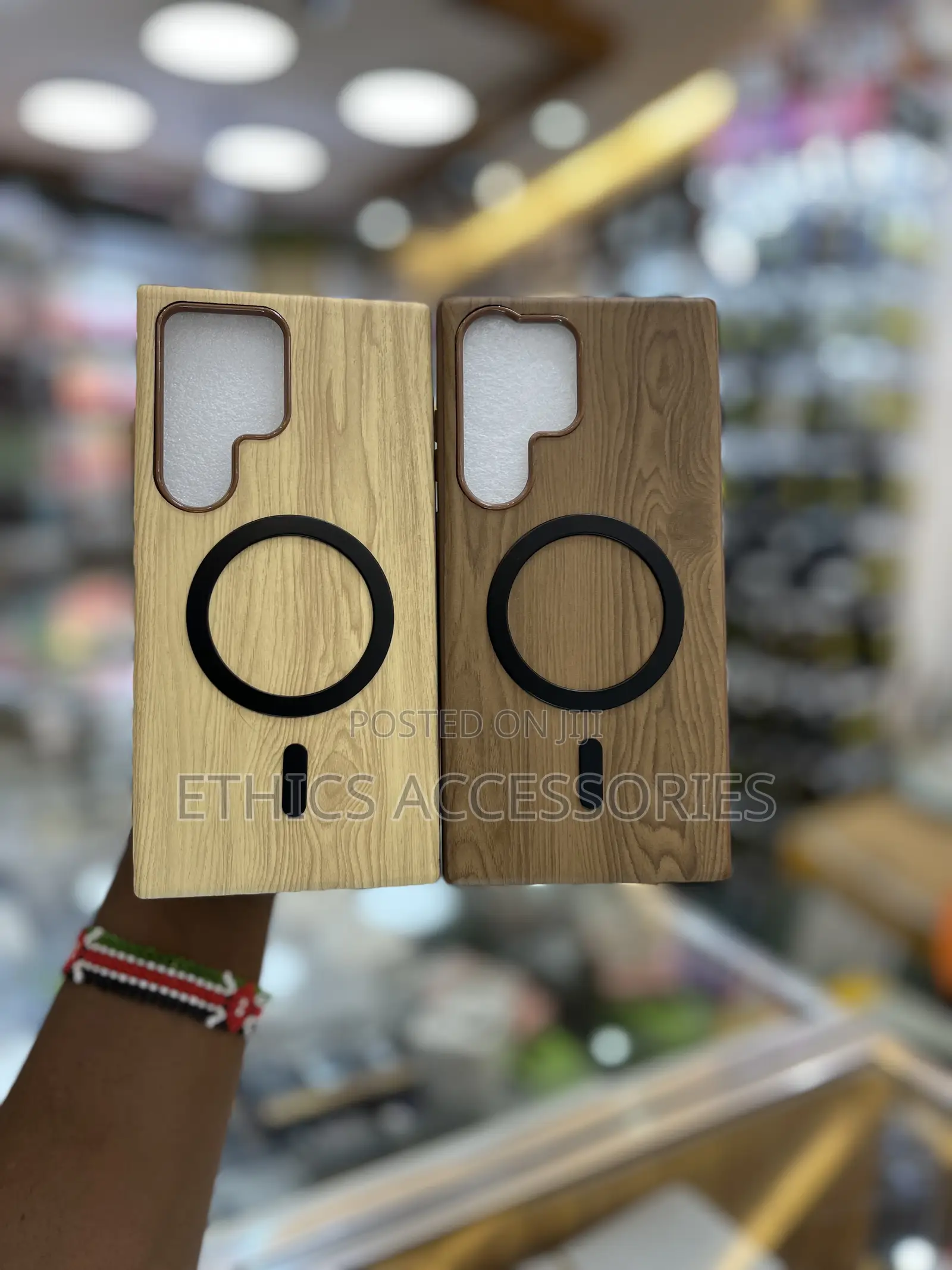Wood Grain-Textured Phone Cases