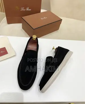 Classic Men Loro Piana Summer Suede Loafers In Stock