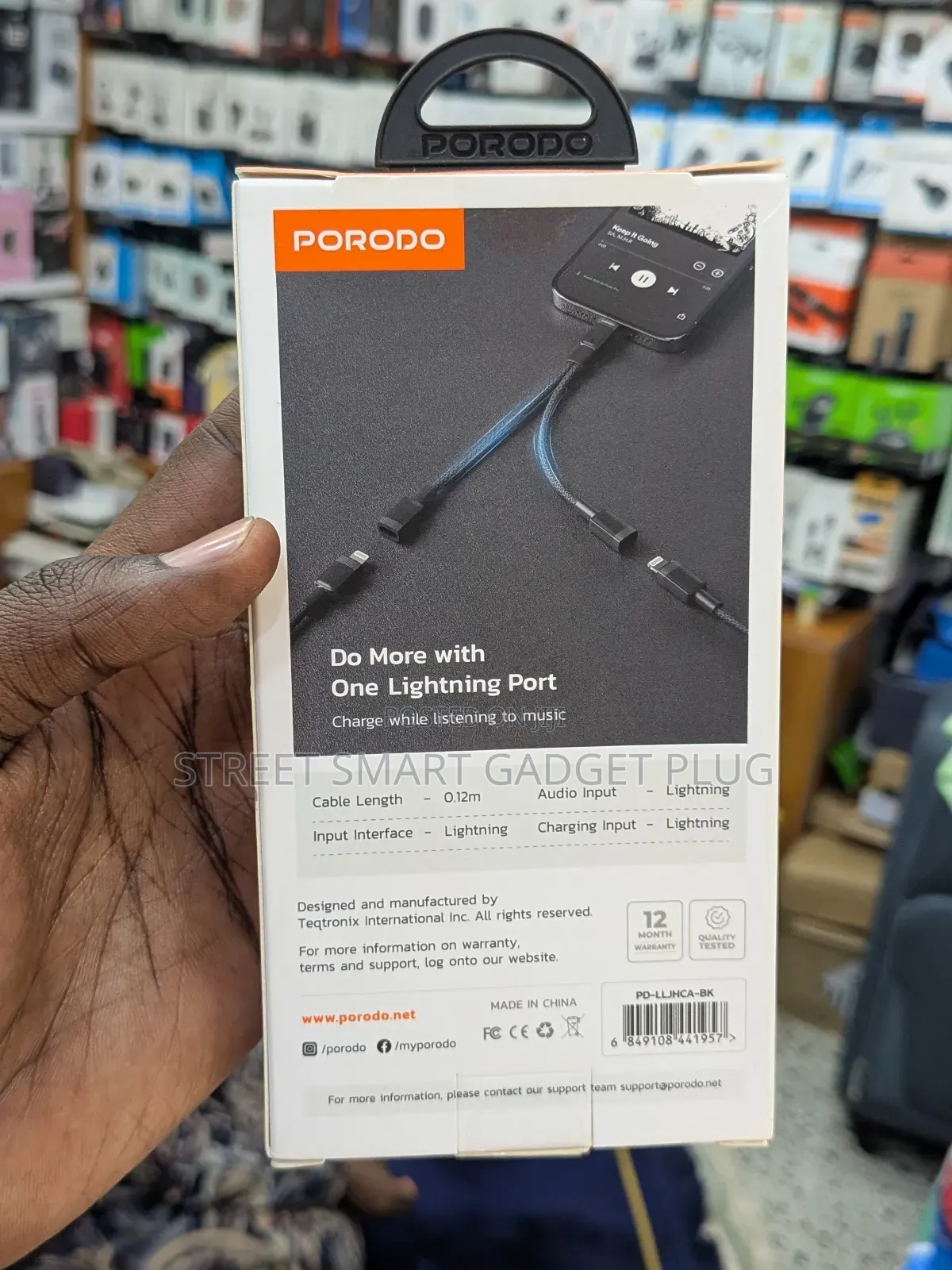 Porodo Type -C Connector Audio and Charge Adapter