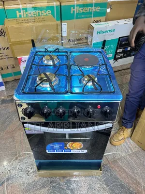 Saachi Gas Cooker,3+1,Size:50*50, 2years Warranty, Chicken Rotisserie.
