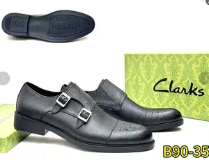 Classic Men's Double Buckle Rough Leather Oxfords In Stock