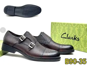 Classic Men's Double Buckle Rough Leather Oxfords In Stock