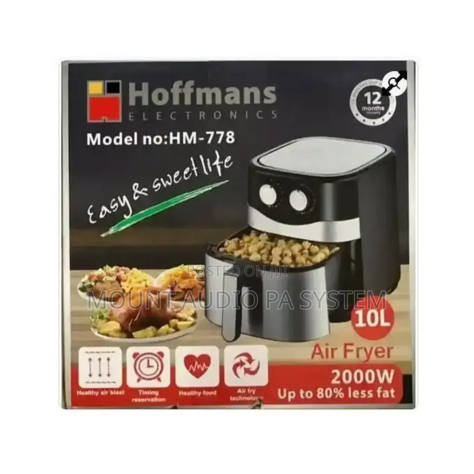 Hoffmans Air Fryer 10l
