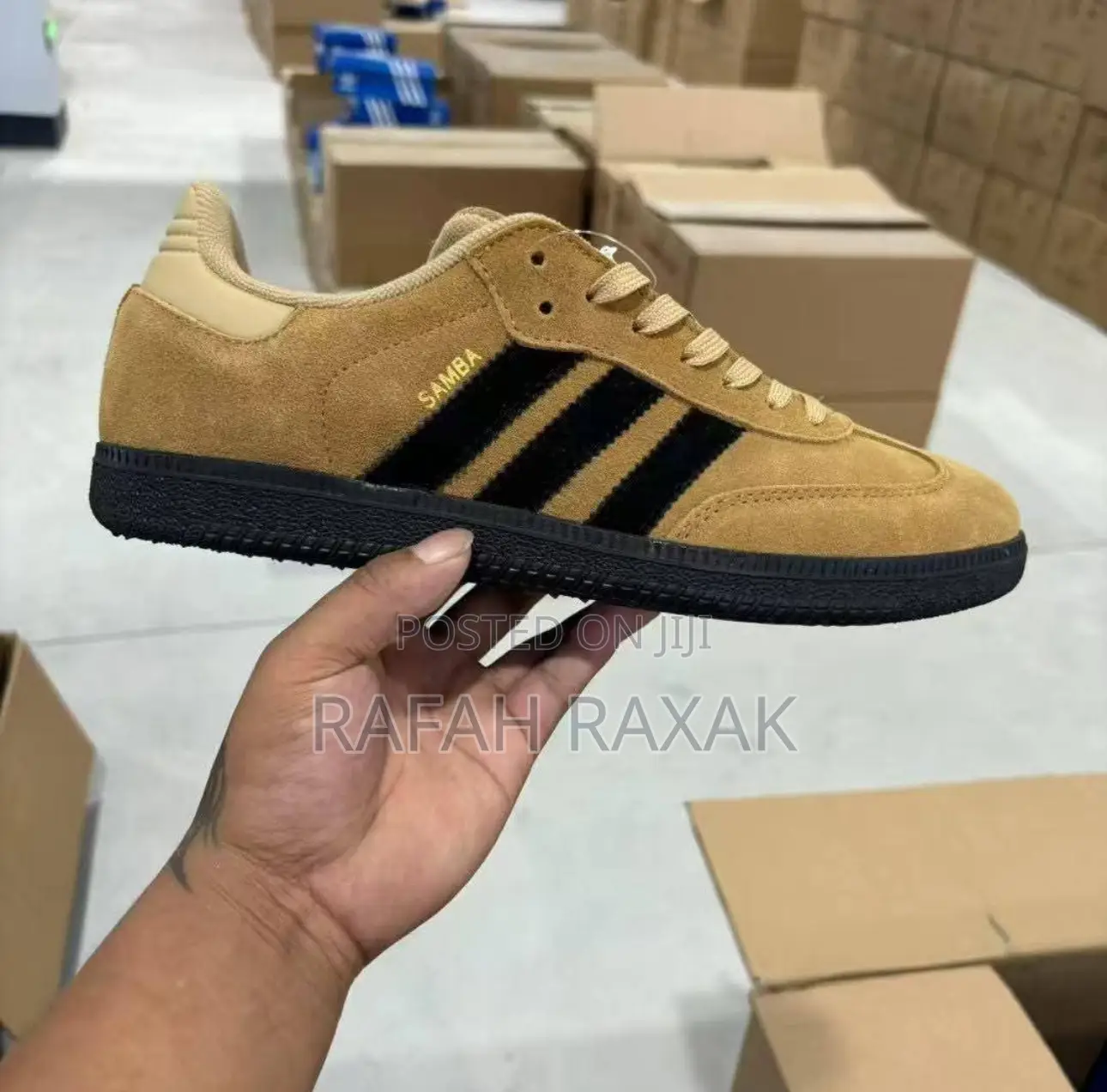 Adidas Samba Adv “Cardboard” Suede Sneakers