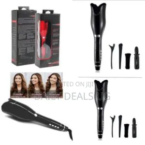 Umate Air Spin Curl/Ceramic Rotating Curler - Black