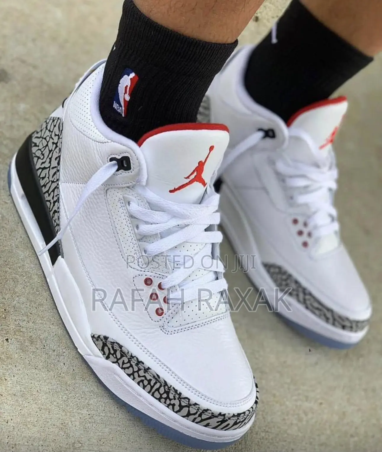 Original Nike Air Jordan 3 Retro “White Cement” Sneakers