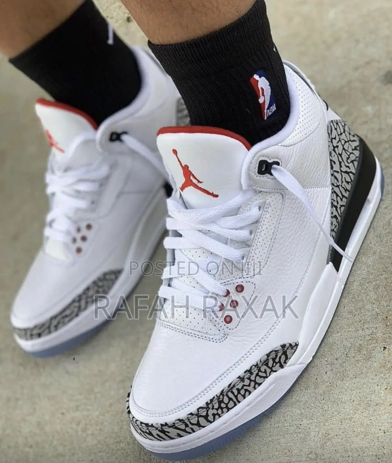 Original Nike Air Jordan 3 Retro “White Cement” Sneakers