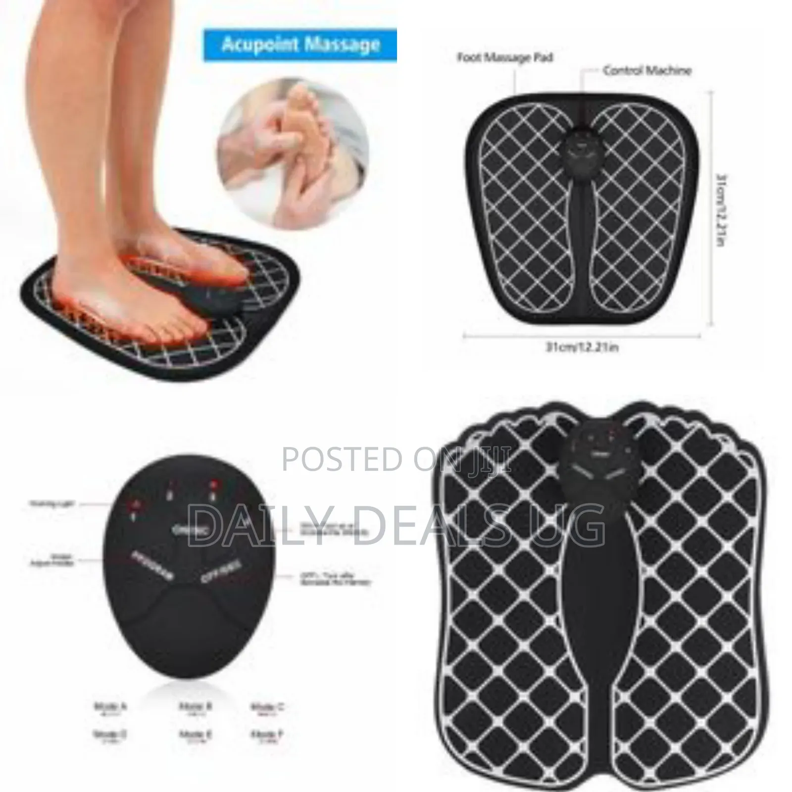 Ems Foot Massager, Portable Electric Foot Massage Mat