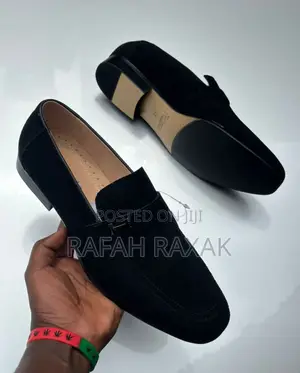 Original Men’S Black Suede Roberto Venuti Loafers