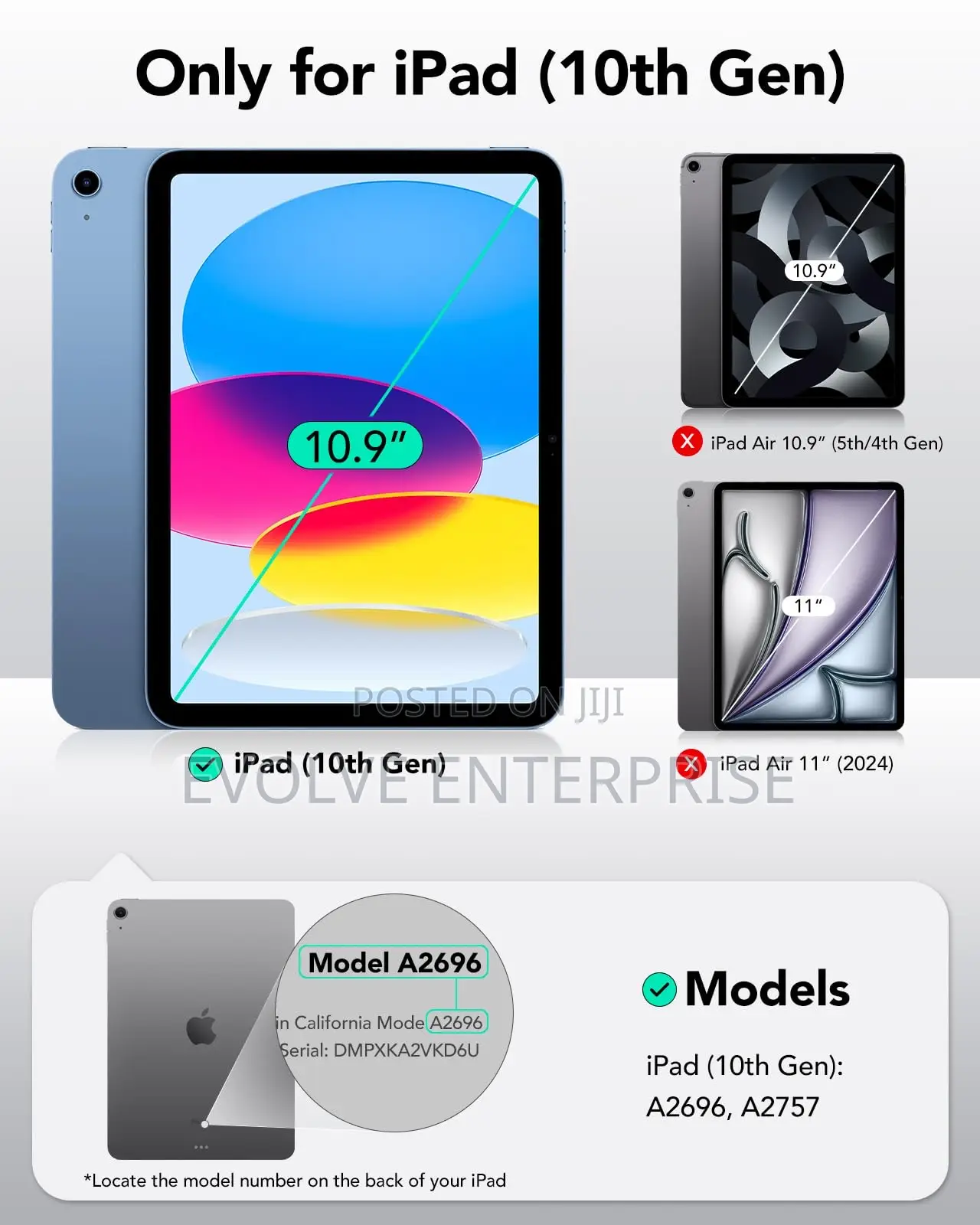 Esr for iPad (A16) 11th/10th Generation Case(2025/2022,10.9 Inch)