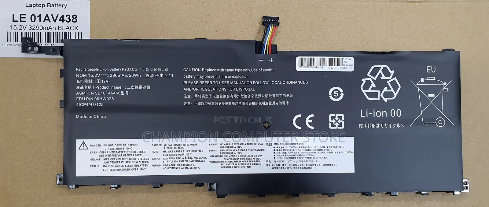 Lenovo 01av438 for Thinkpad X1 Carbon 4th Gen 2016 X1 Yoga 1st 2nd