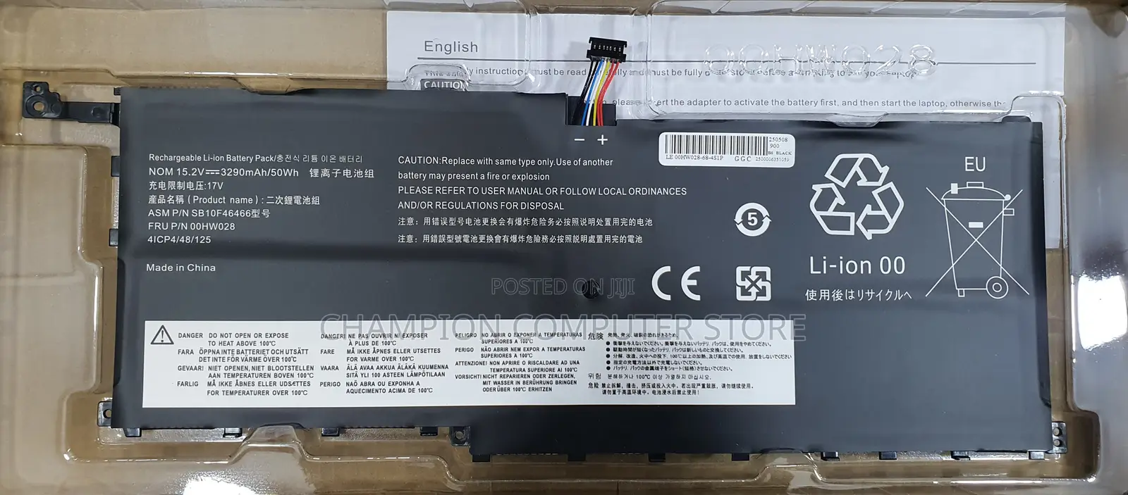 Lenovo 01av438 for Thinkpad X1 Carbon 4th Gen 2016 X1 Yoga 1st 2nd