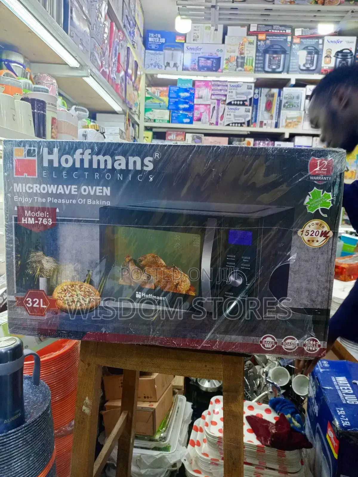 Hoffmans Electronics Microwave Oven, Specifically Model Hm-763.
