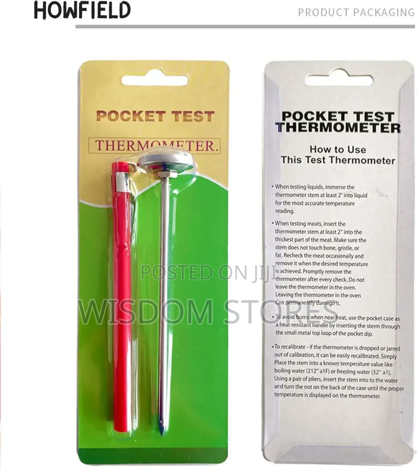 Pocket Test Thermometer.