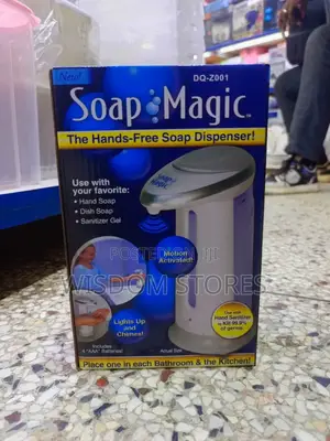 Soap Magic Hands-Free Soap Dispenser.