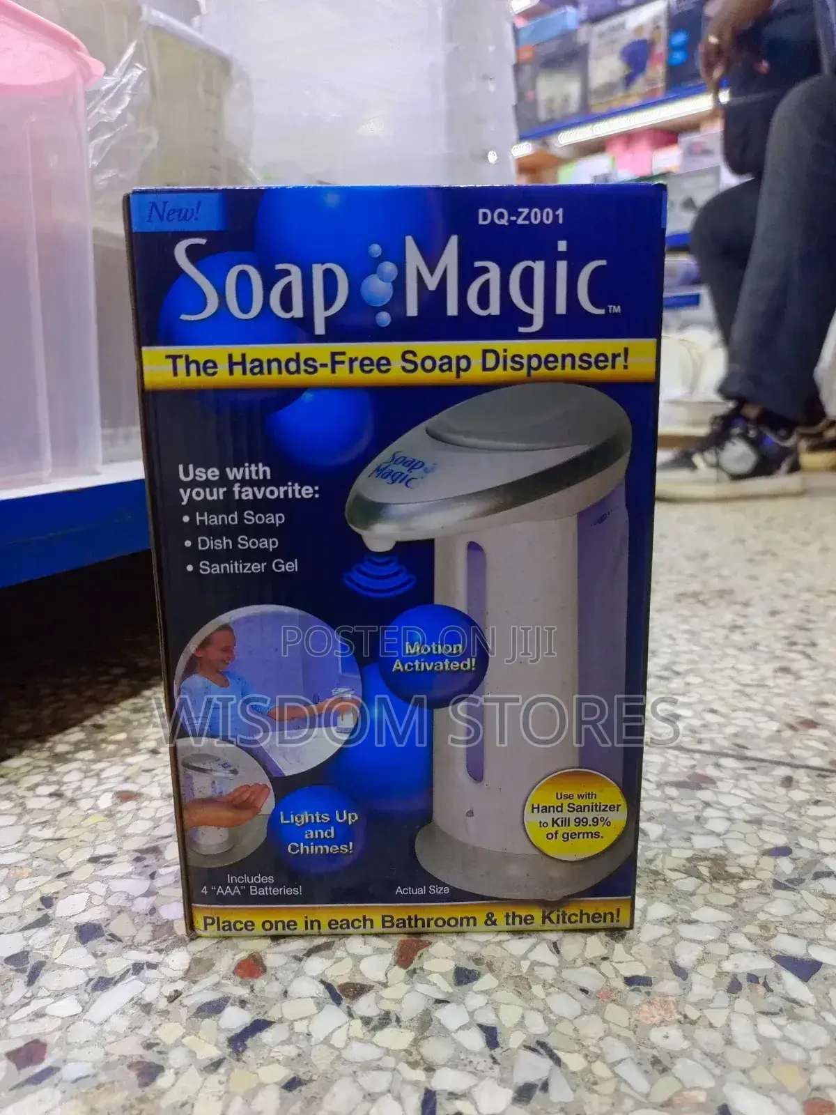 Soap Magic Hands-Free Soap Dispenser.