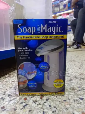 Soap Magic Hands-Free Soap Dispenser.