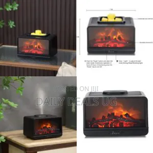 Dynamic Flame Fireplace Essential Oil Diffuser 300ml Aromatherapy