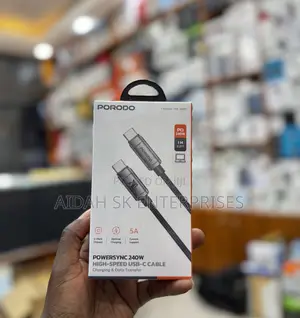 Porodo Powersync 240w High-Speed Usb-C Cable