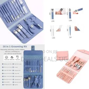 16pcs Manicure Set Nail Clippers Pedicure Kit Cutter Tweezers Makeup