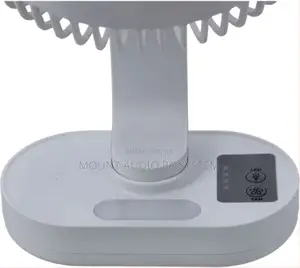 Geepas 8" Rechargeable Fan With Night Light.