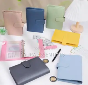 A5 Refillable 6-ring Leather Binder Notebook Cover