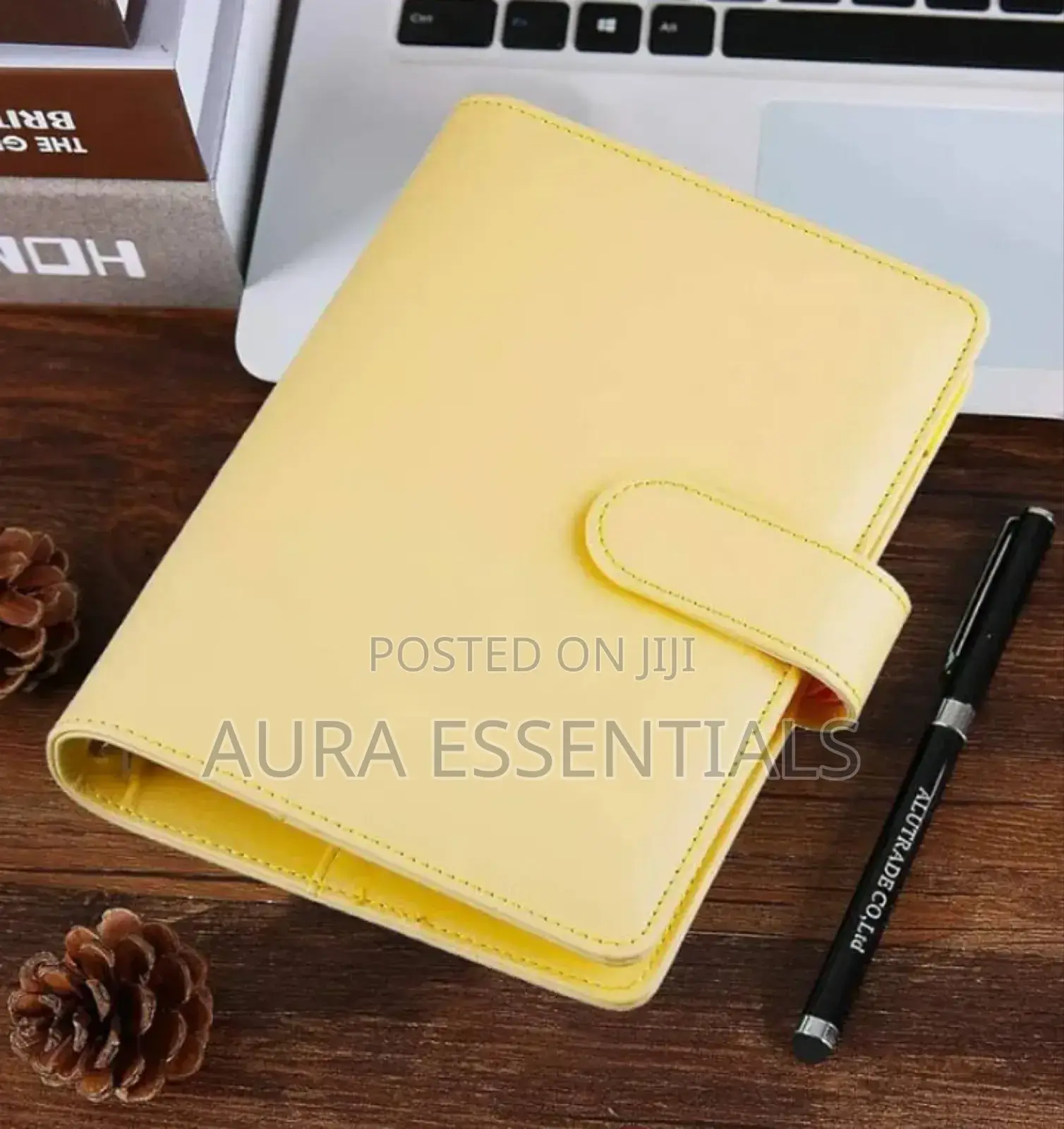 A5 Refillable 6-ring Leather Binder Notebook Cover