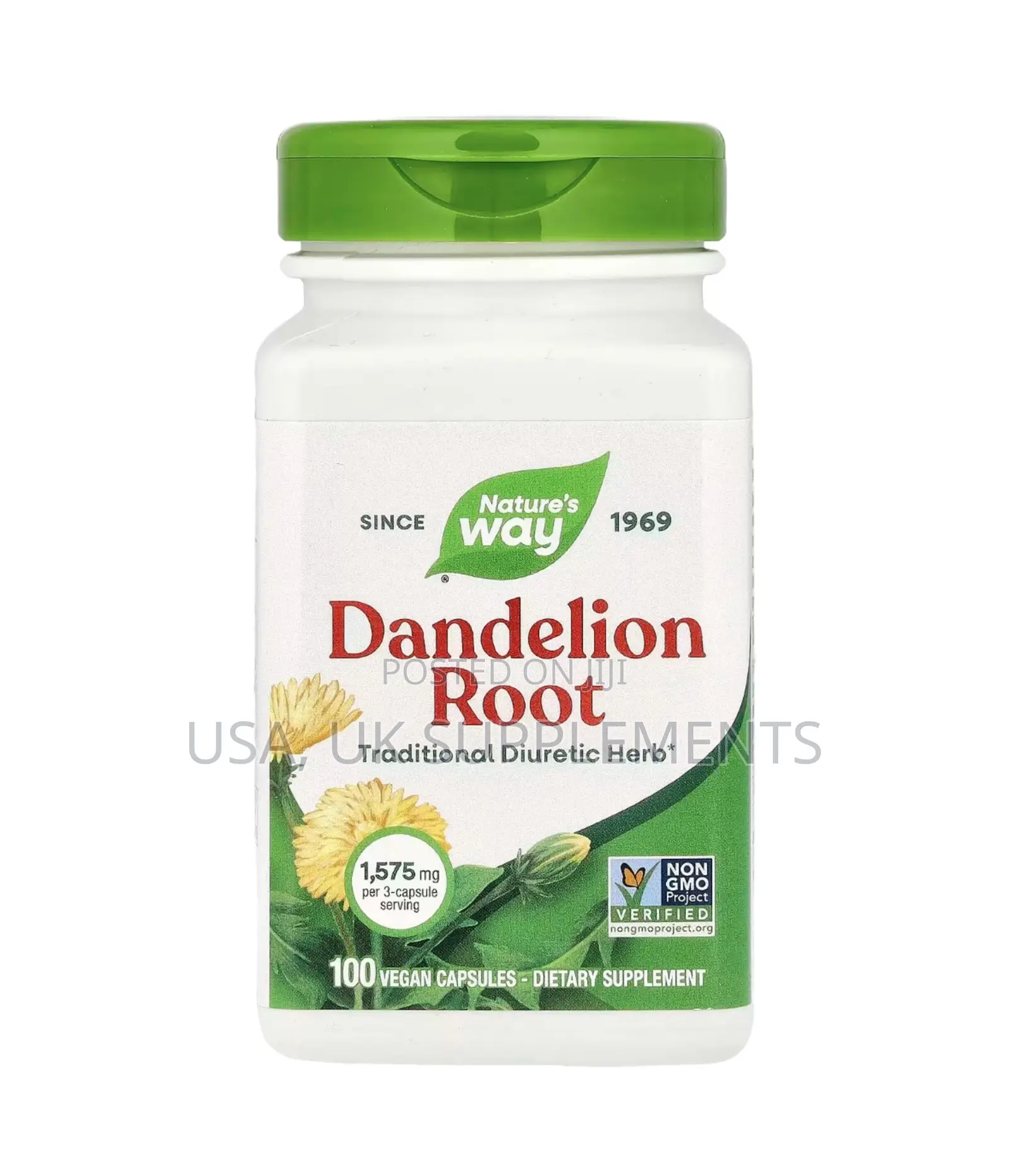 Nature’S Way 1575mg Dandelion Root 100capsules