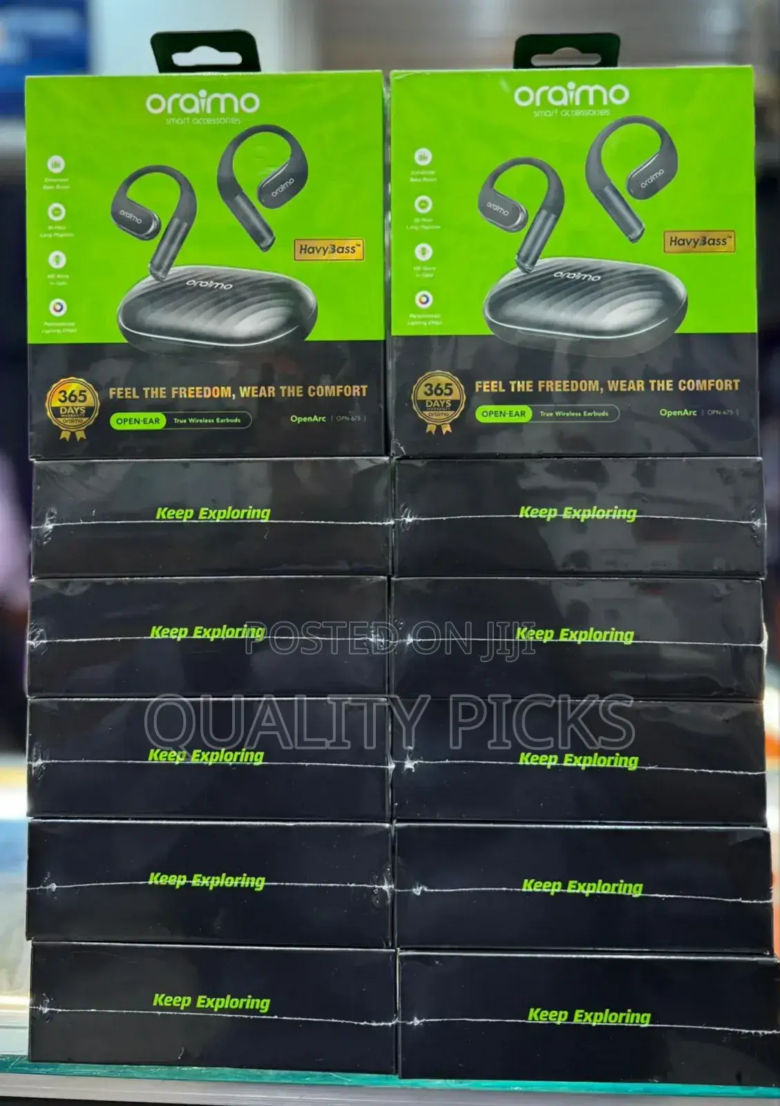Oraimo Open Arc Open Ear Wireless Earphones