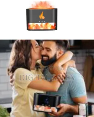 2-in-1 Essential Oil Diffuser, Luckits Simulation Flame Humidifier