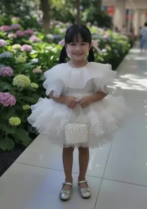 Netted White Dress