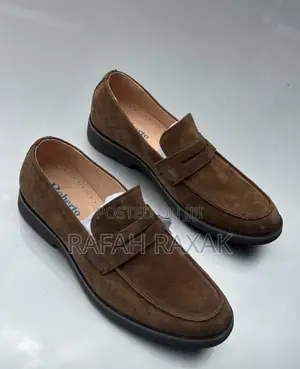Men’S Roberto Venuti Brown Suede Loafers