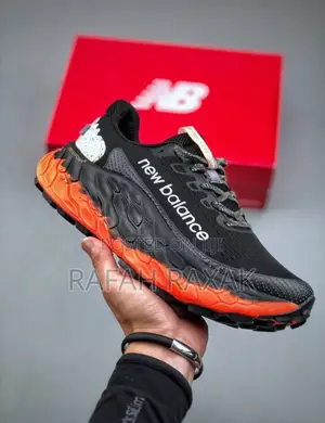 Men’S Black/Orange New Balance Fresh Foam X More Trail Running Sneaker