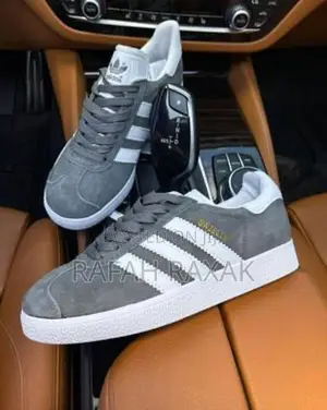Original Adidas Gazelle Grey Suede Sneakers