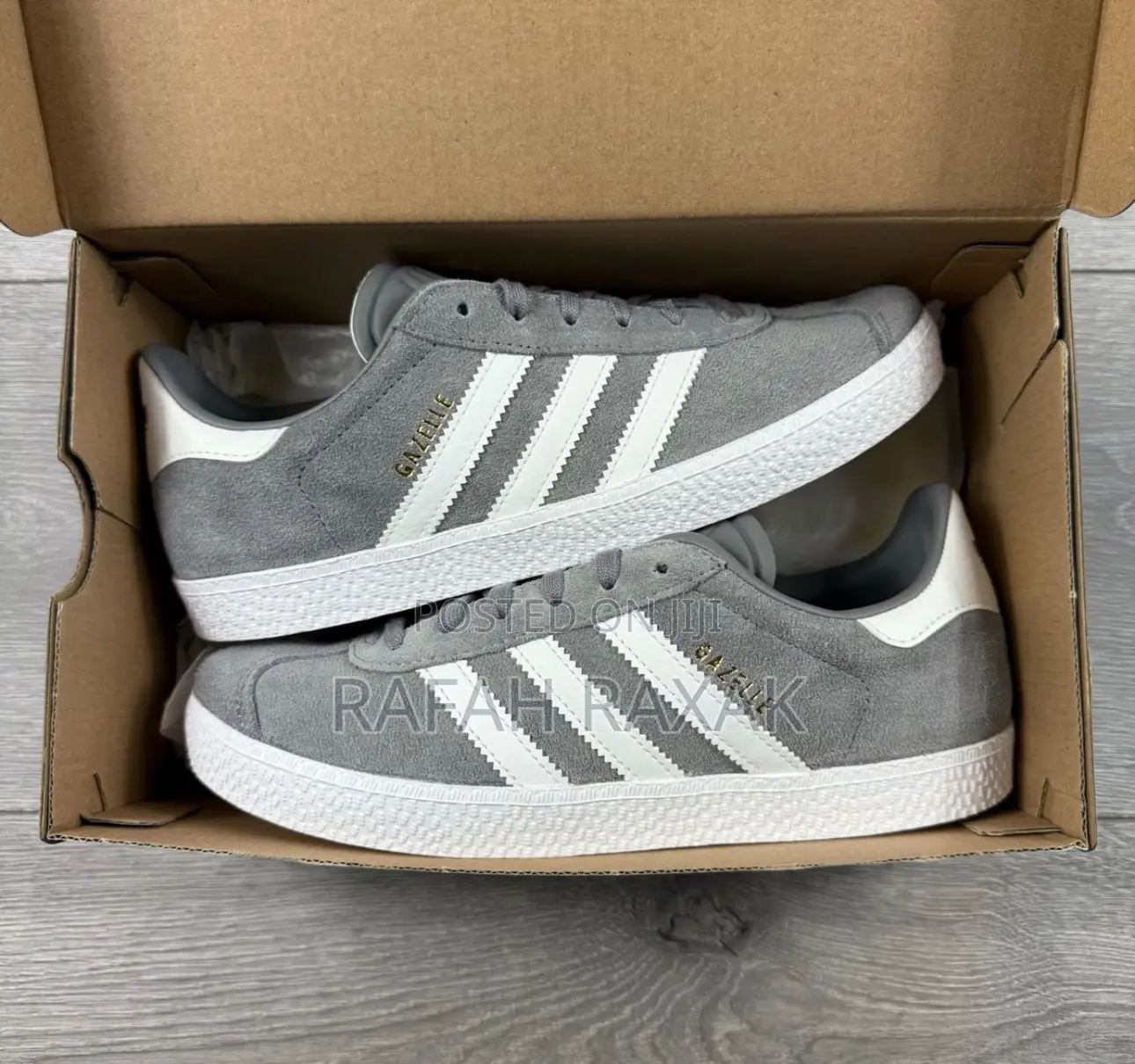 Original Adidas Gazelle Grey Suede Sneakers